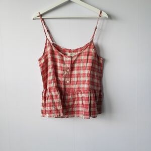 NWT Current/Elliott Plaid Camisole size 2